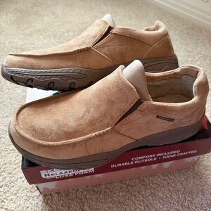 Men's Skechers Relaxed Fit Creston - Garvis Slip-On Shoes, Tan, Size 12